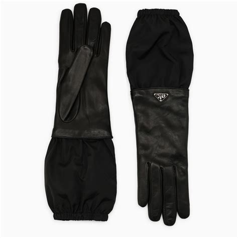 prada handschuhe leder|Schwarz Handschuhe aus Leder .